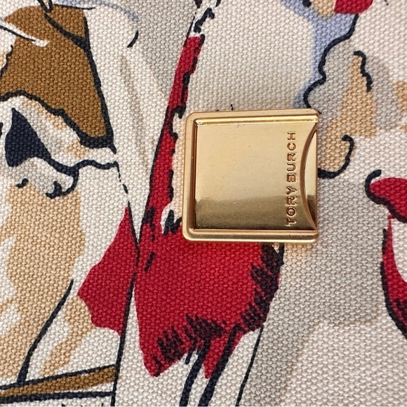 Tory Burch Robinson Printed Canvas Shoulder Bag Kite Landscape NWT - Picture 15 of 16